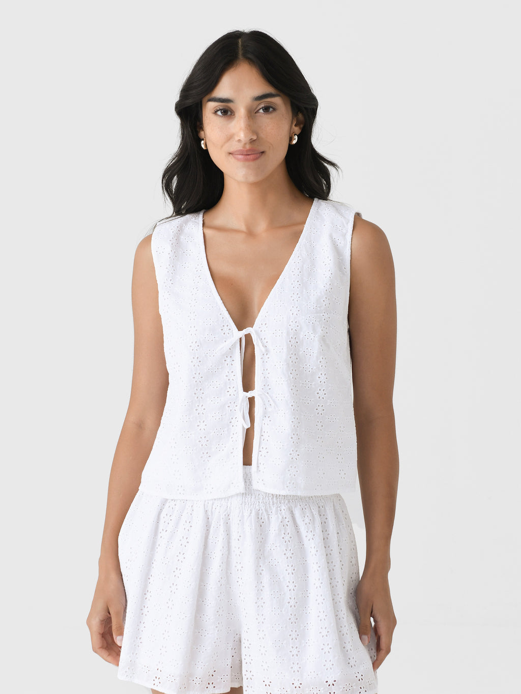 Velvet Women's Ava Eyelet Top - Saint Bernard