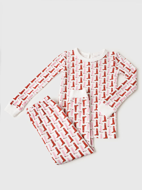 Lila And Hayes Girls' Ava Pajama Set - Saint Bernard