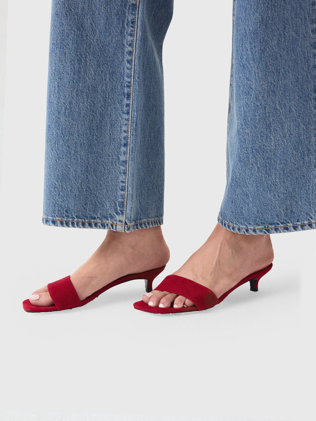 Black Suede Studio Women's Avery 35 Heel - Saint Bernard