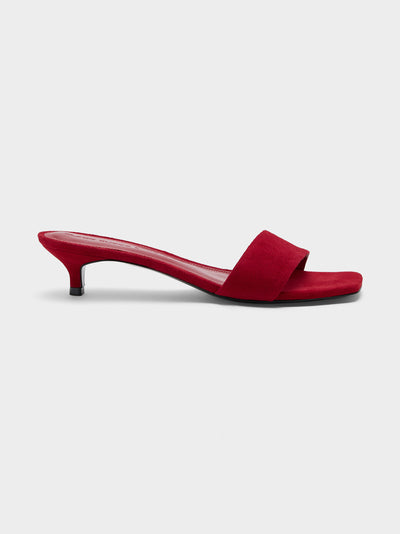 Black Suede Studio Women's Avery 35 Heel - Saint Bernard