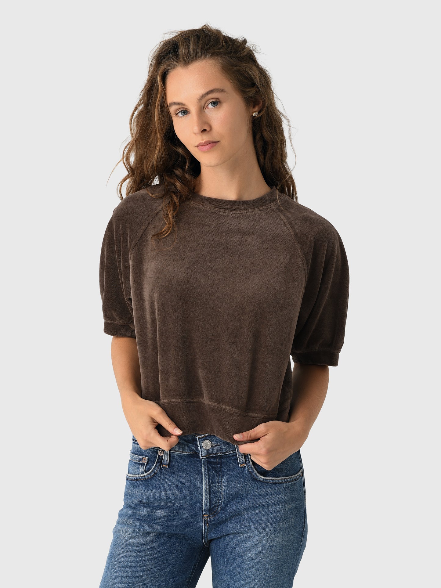 Velvet Women's Avis Velour Pullover - Saint Bernard