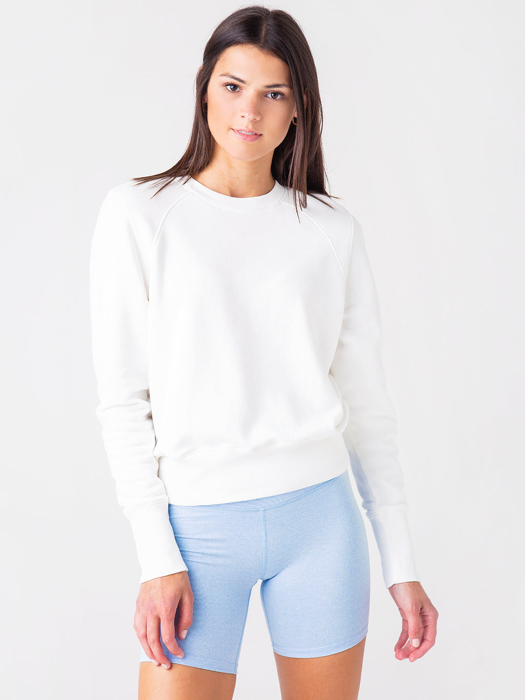 ATM Women's French Terry Garment Dye Vintage Raglan Sweater - Saint Bernard
