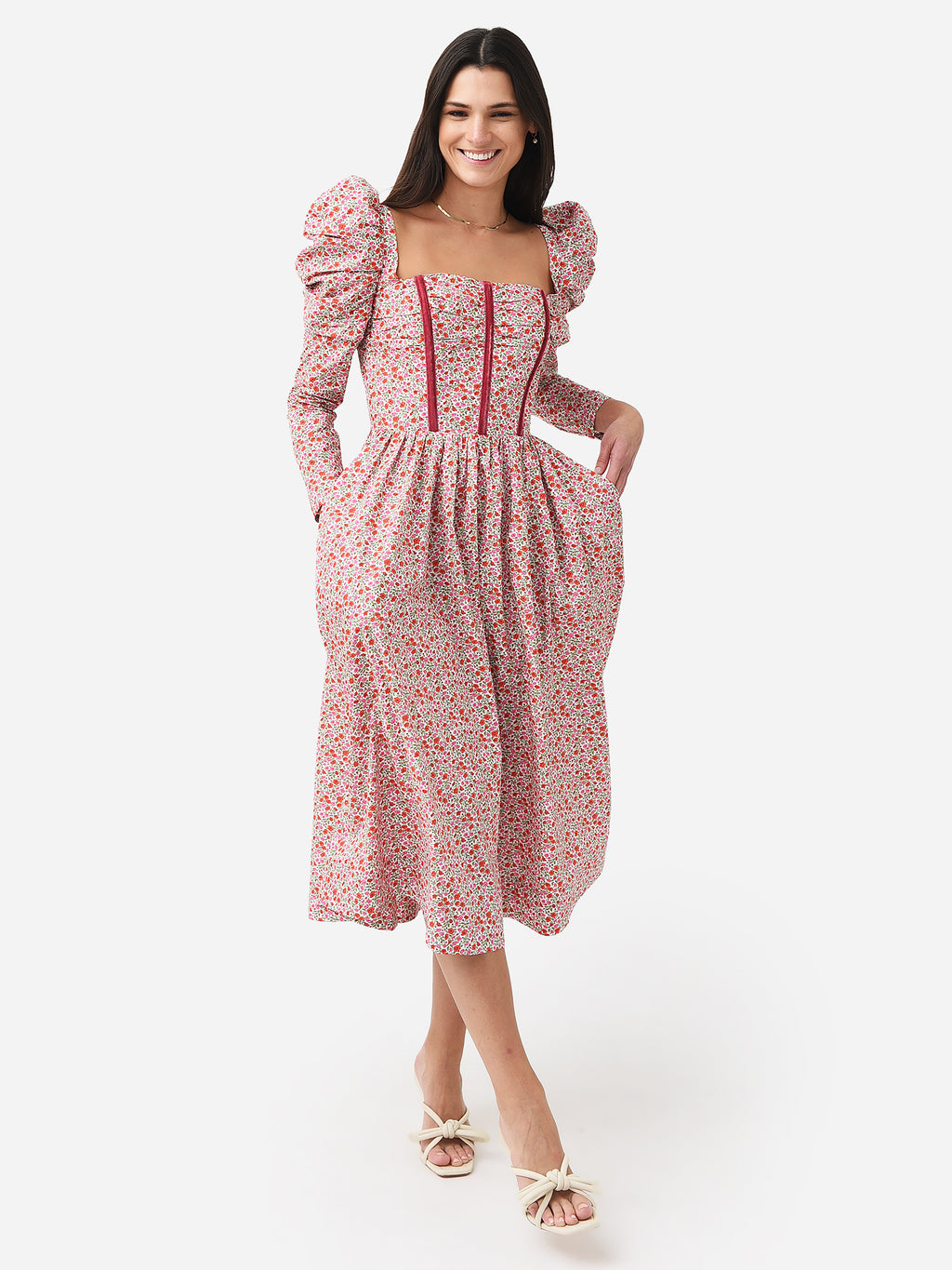 Evi Grintela Women's Frida Midi Dress - Saint Bernard