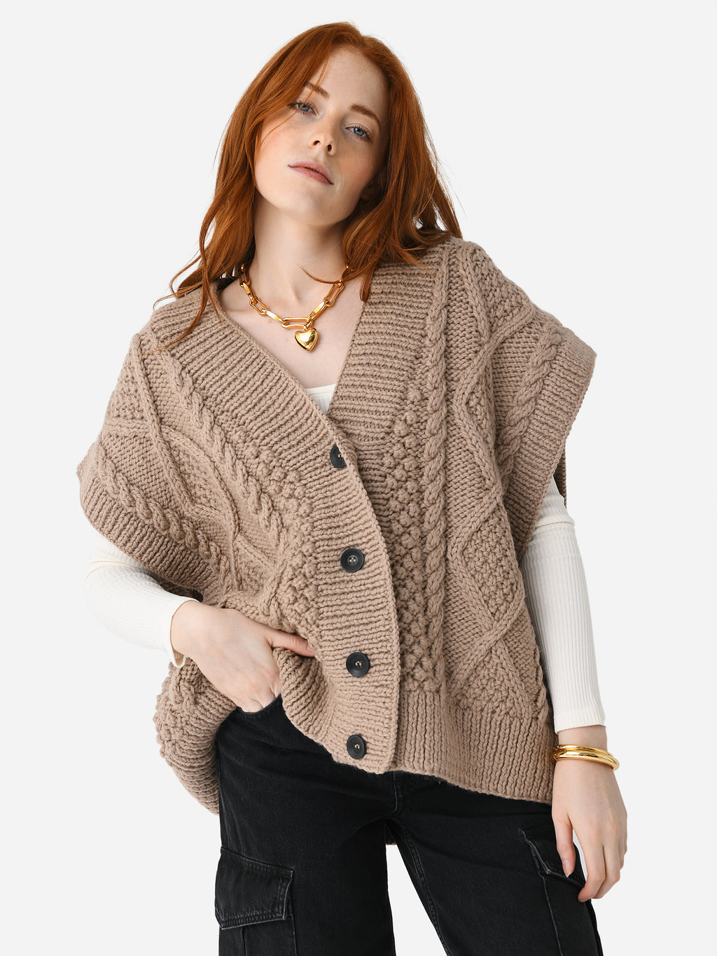 Mr. Mittens Women's Diamond Vest - Saint Bernard