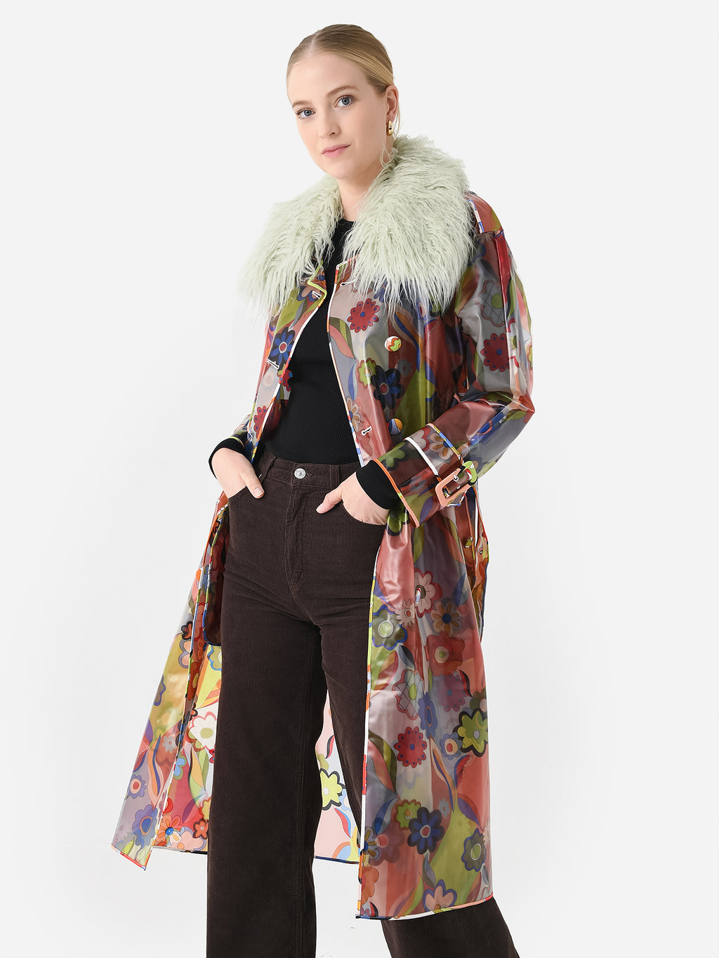 Celia B Women's Flax Trench Coat - Saint Bernard
