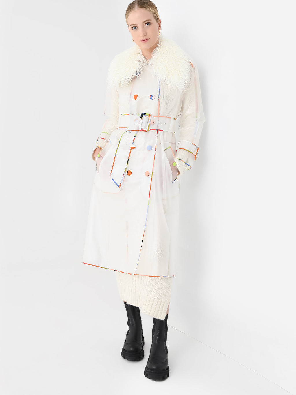 Celia B Women's Ice Lolly Trench Coat - Saint Bernard