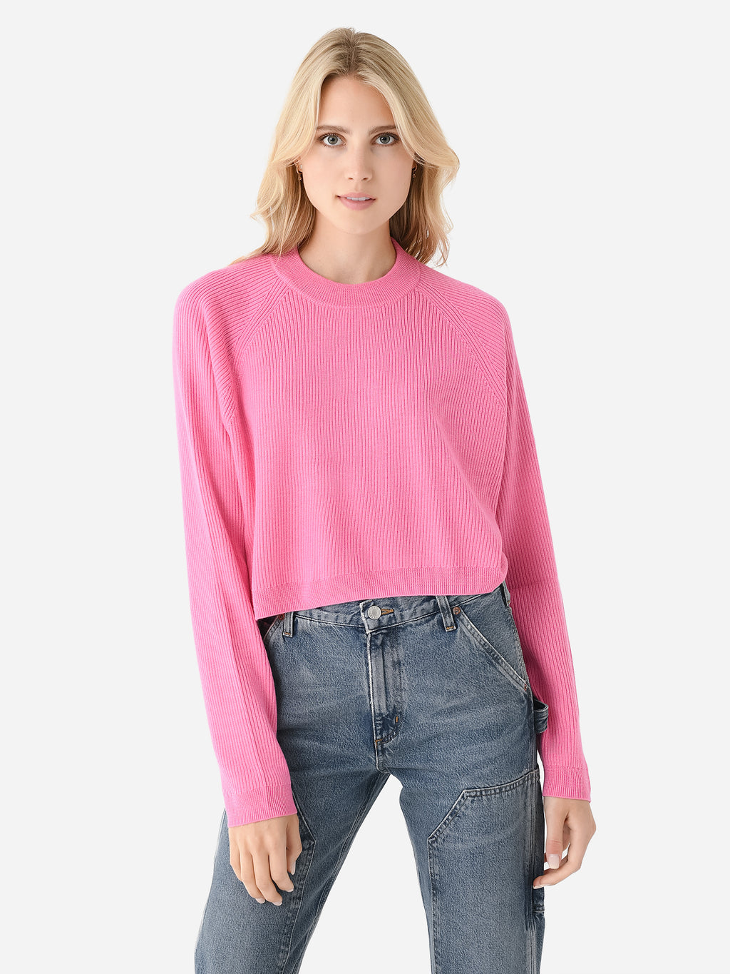 Mr. Mittens Women's Ribbed Crew Neck Sweater - Saint Bernard