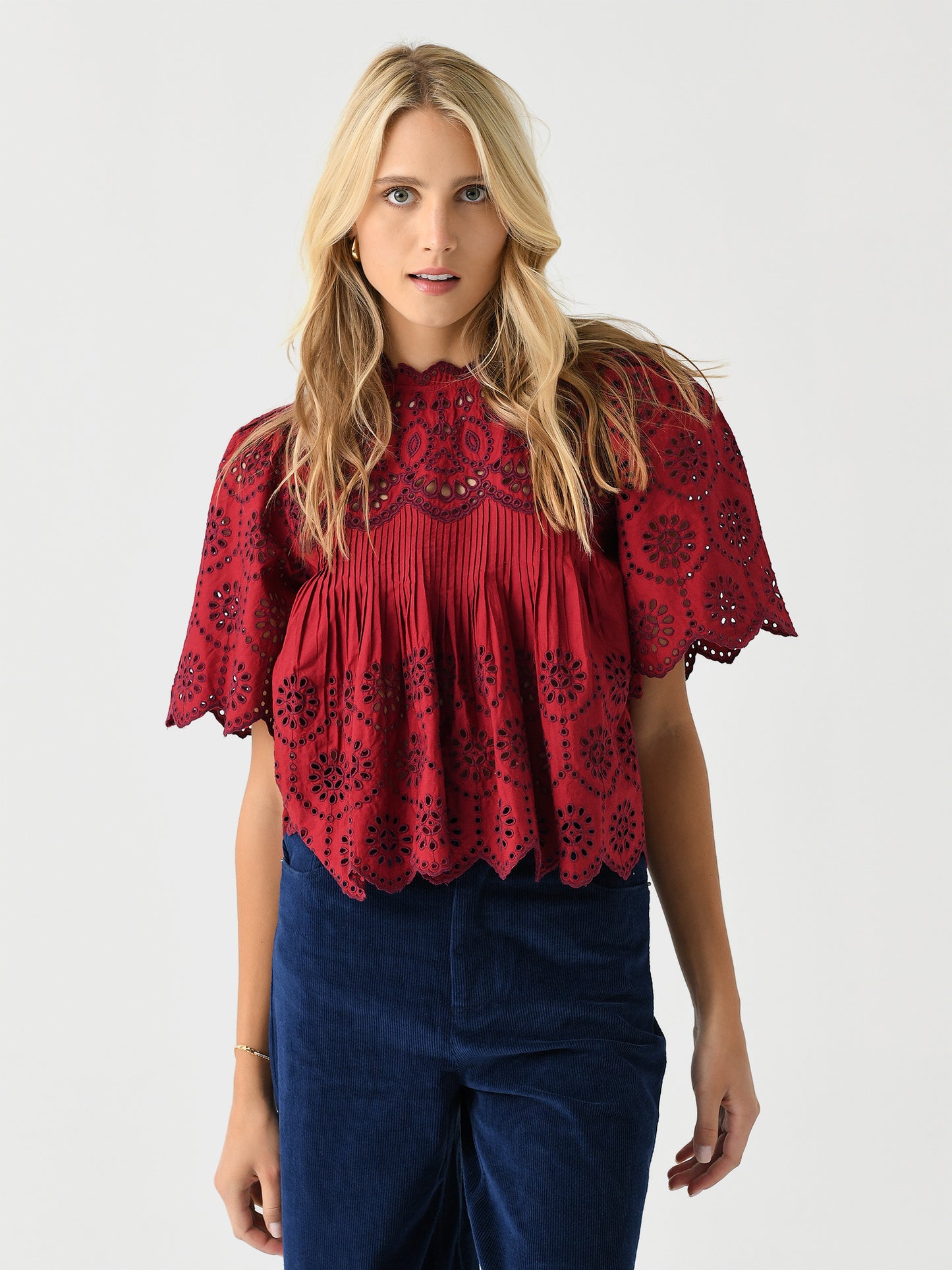 SEA Women's Lainey Short Sleeve Top - Saint Bernard