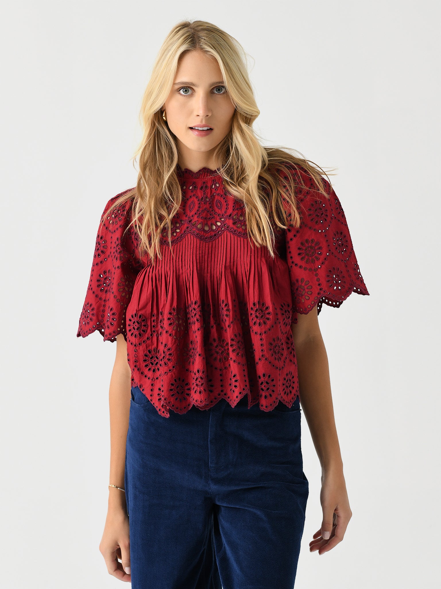 SEA Women's Lainey Short Sleeve Top - Saint Bernard