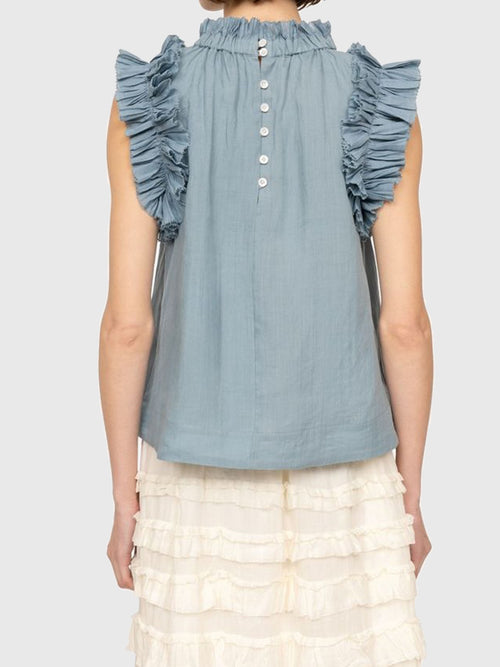 SEA Women's Anise Flutter Sleeve Top