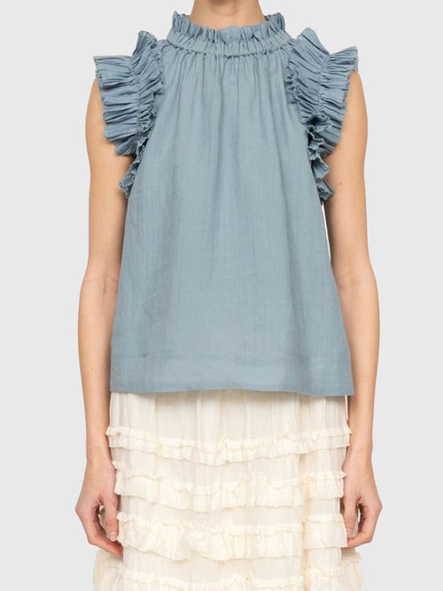 SEA Women's Anise Flutter Sleeve Top