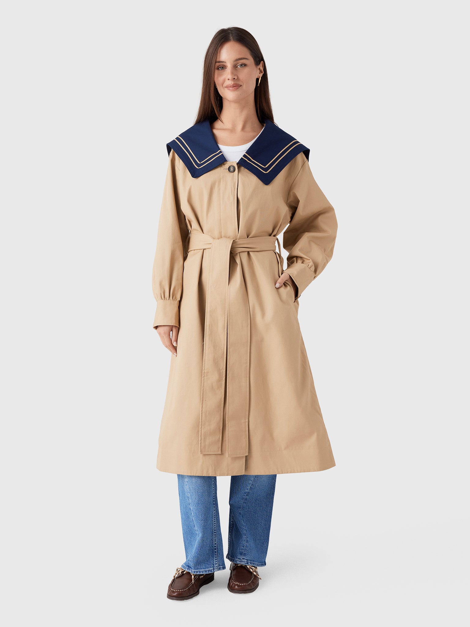 Damson Madder Women's Ella Trench Coat - Saint Bernard