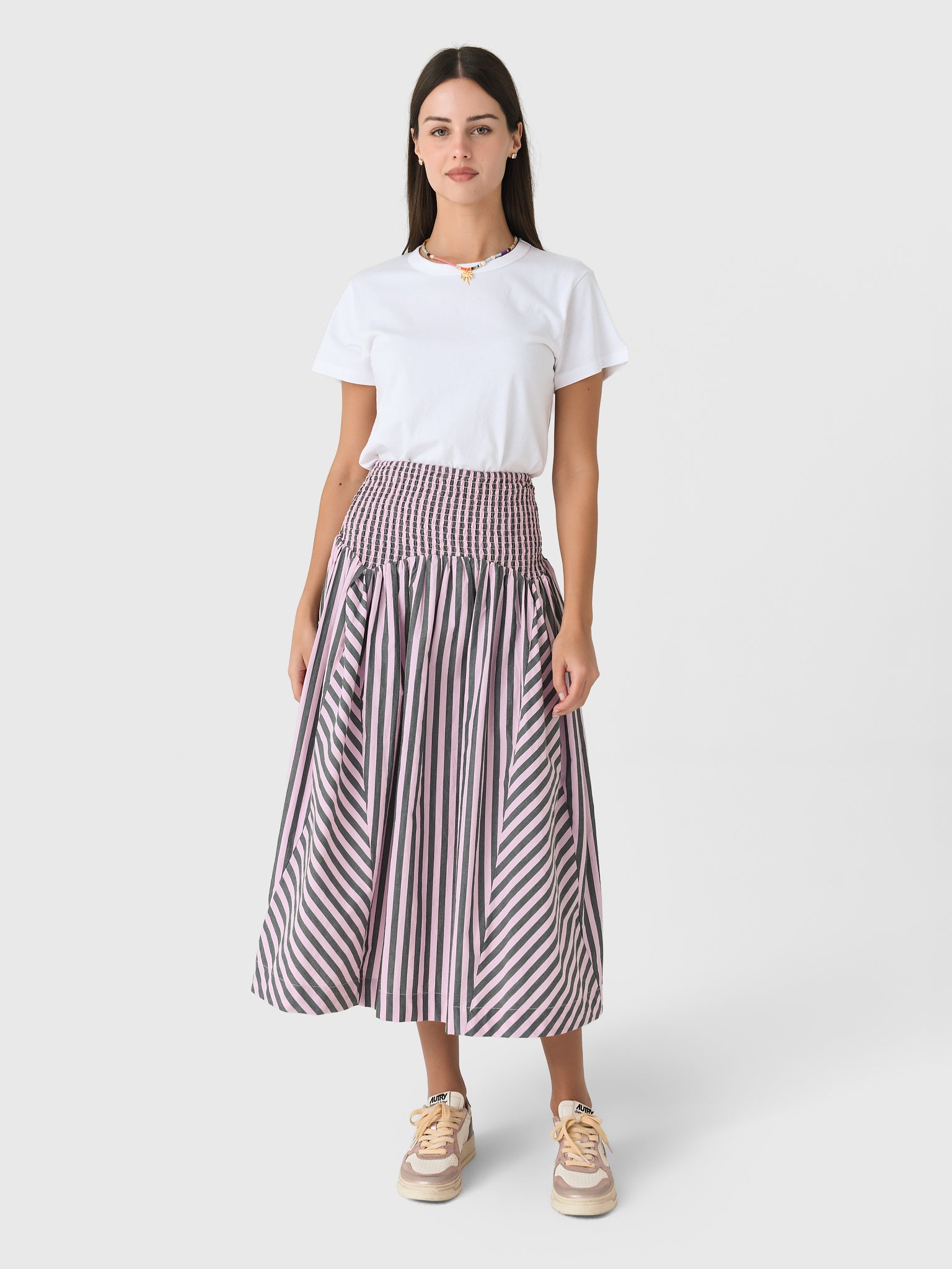 スカート Damson Madder Layla Godet Midi Skirt Damson Madder Women's Layla Godet Midi Skirt | $115.00