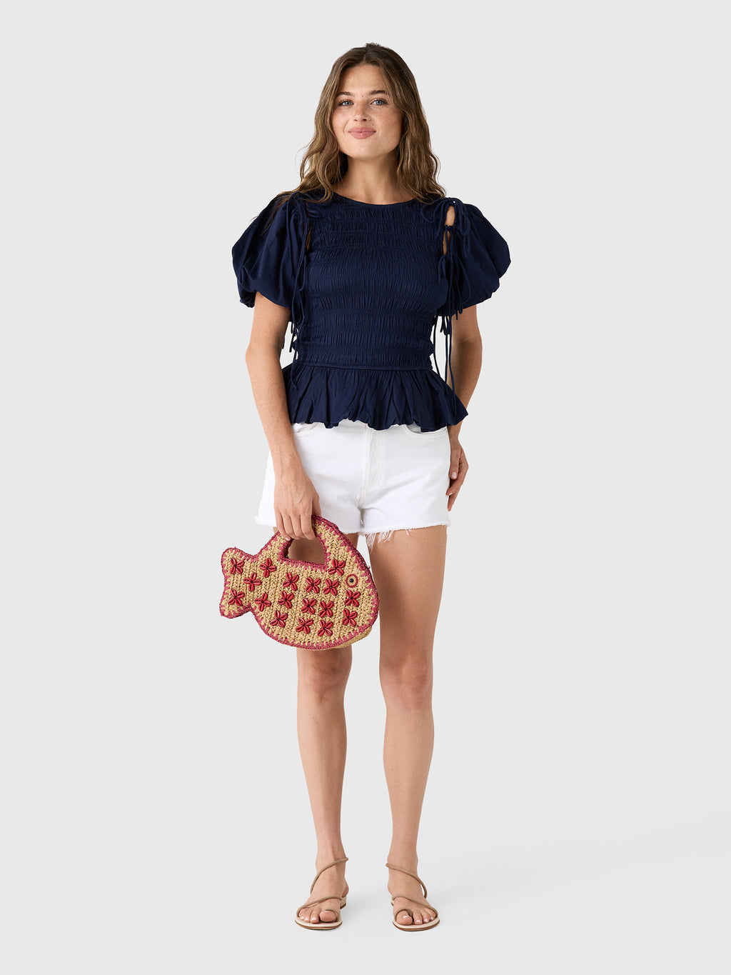 Damson Madder Women's Becca Multi-Way Blouse - Saint Bernard