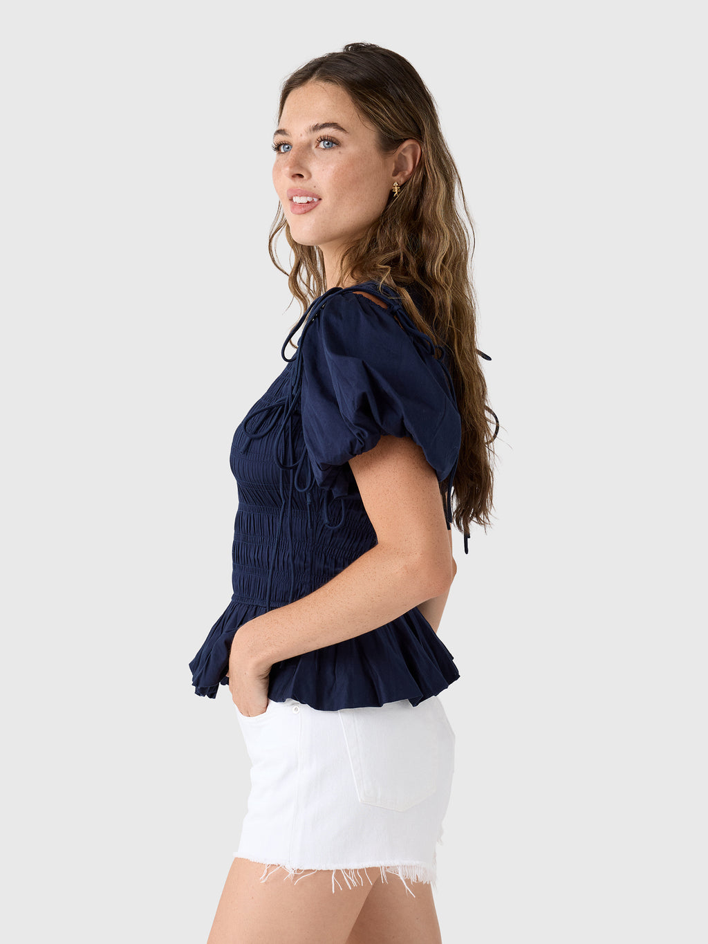 Damson Madder Women's Becca Multi-Way Blouse - Saint Bernard