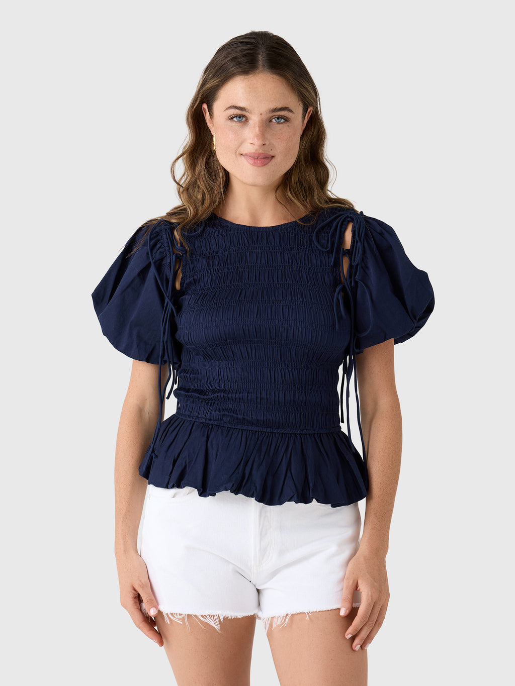 Damson Madder Women's Becca Multi-Way Blouse - Saint Bernard