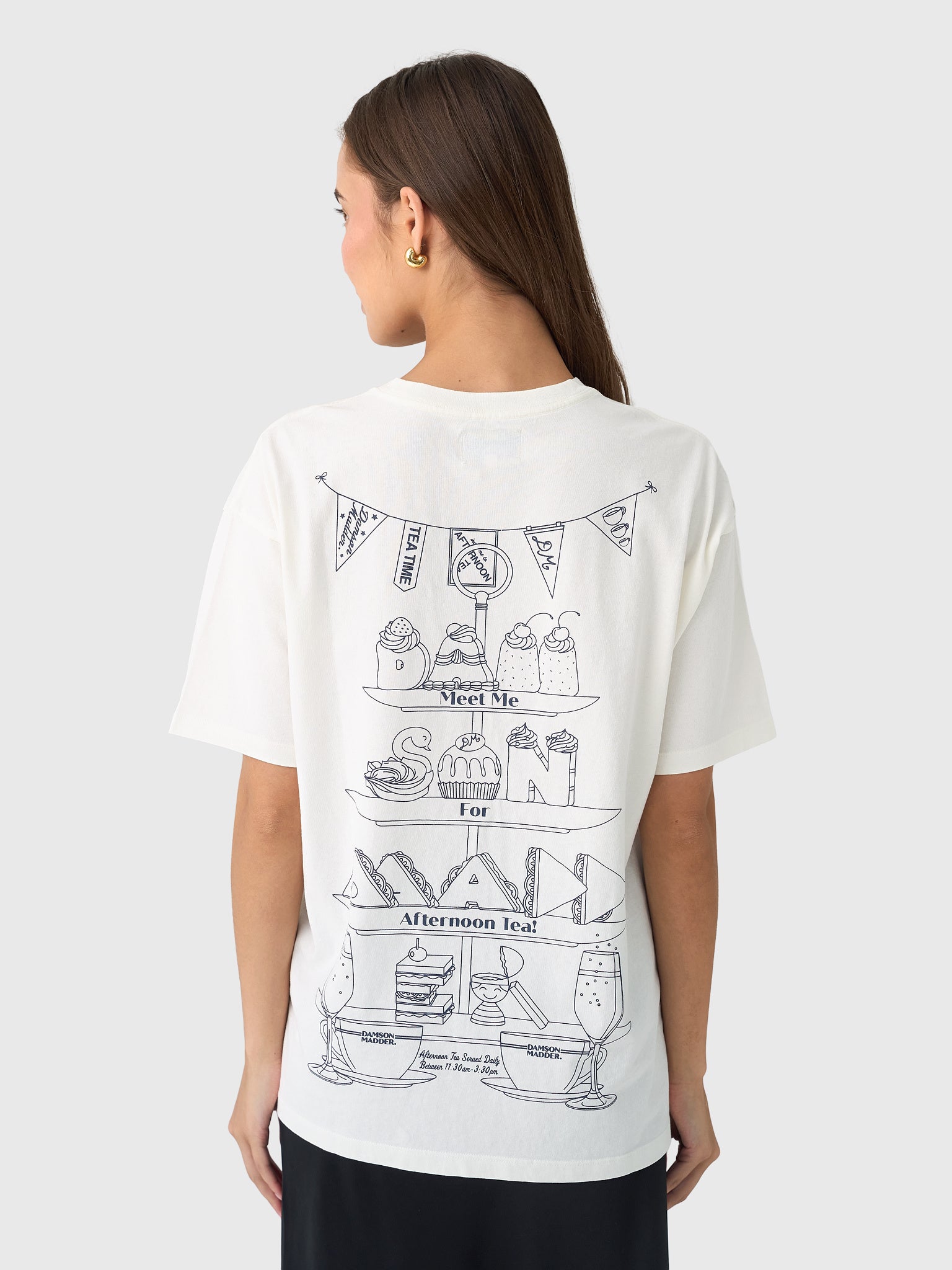 Damson Madder Women's Afternoon Tea Boyfriend Tee – Saint Bernard