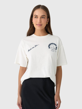 Damson Madder Women's Afternoon Tea Boyfriend Tee – Saint Bernard