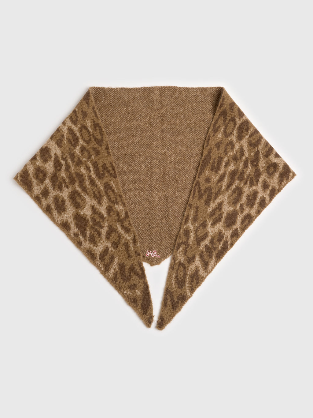 Damson Madder Women's Knitted Triangle Scarf - Saint Bernard
