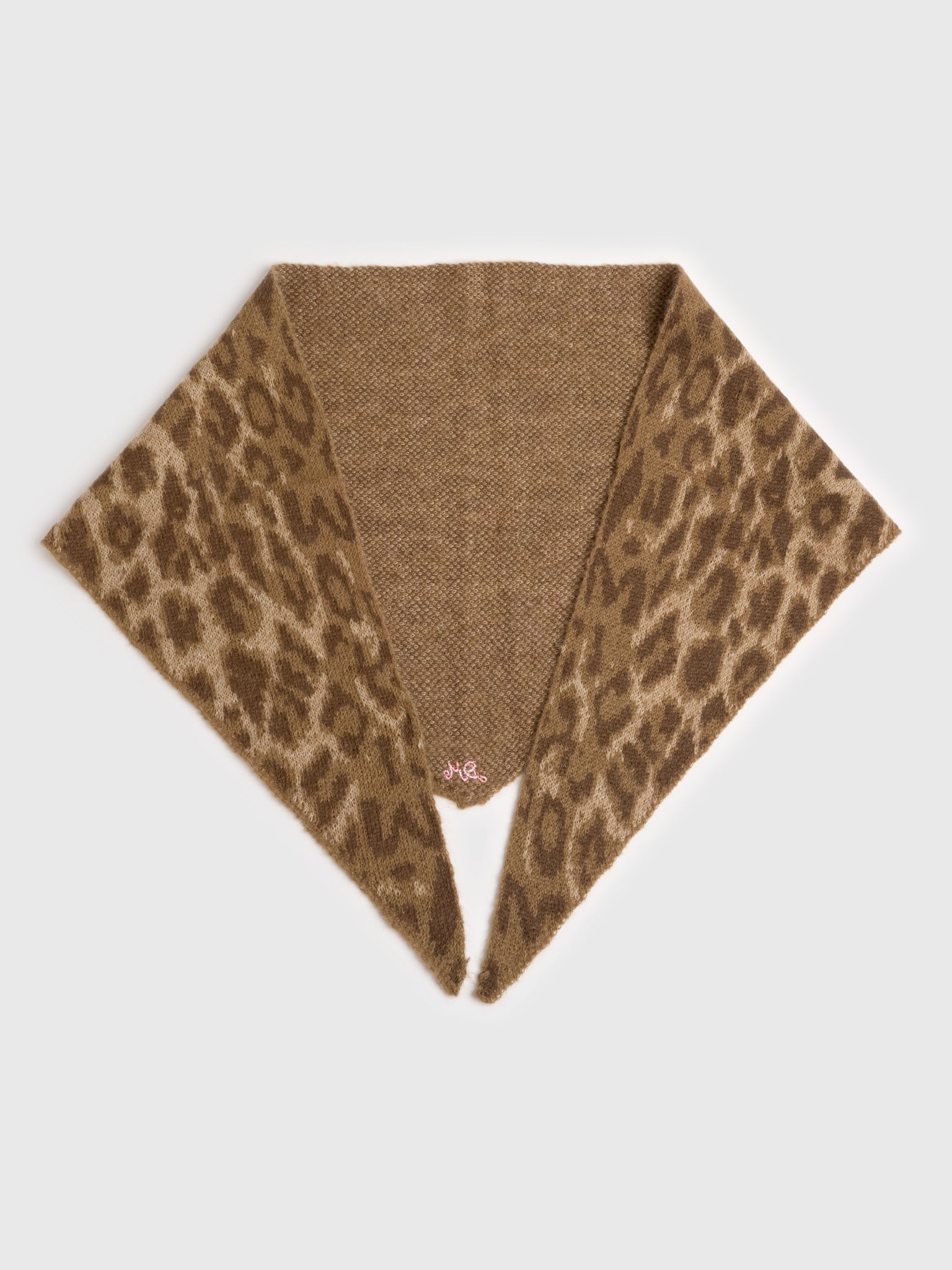 Damson Madder Women's Knitted Triangle Scarf - Saint Bernard