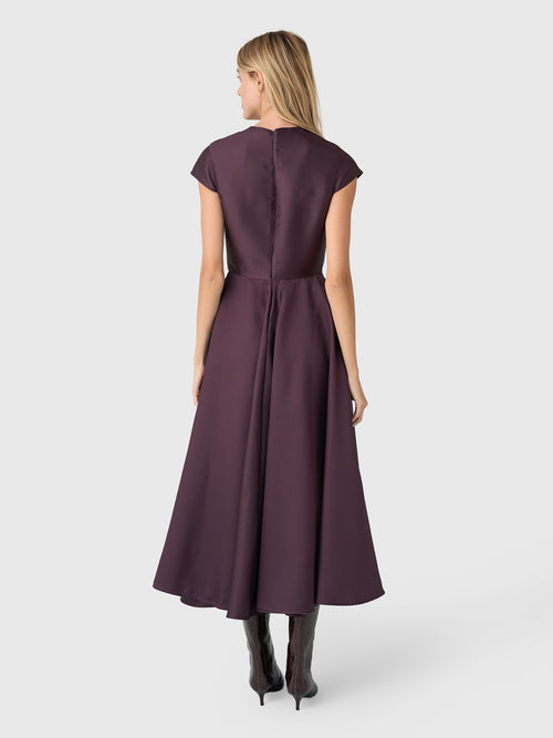 Marques Almeida Women's Flower Printed Cap Sleeve Dress
