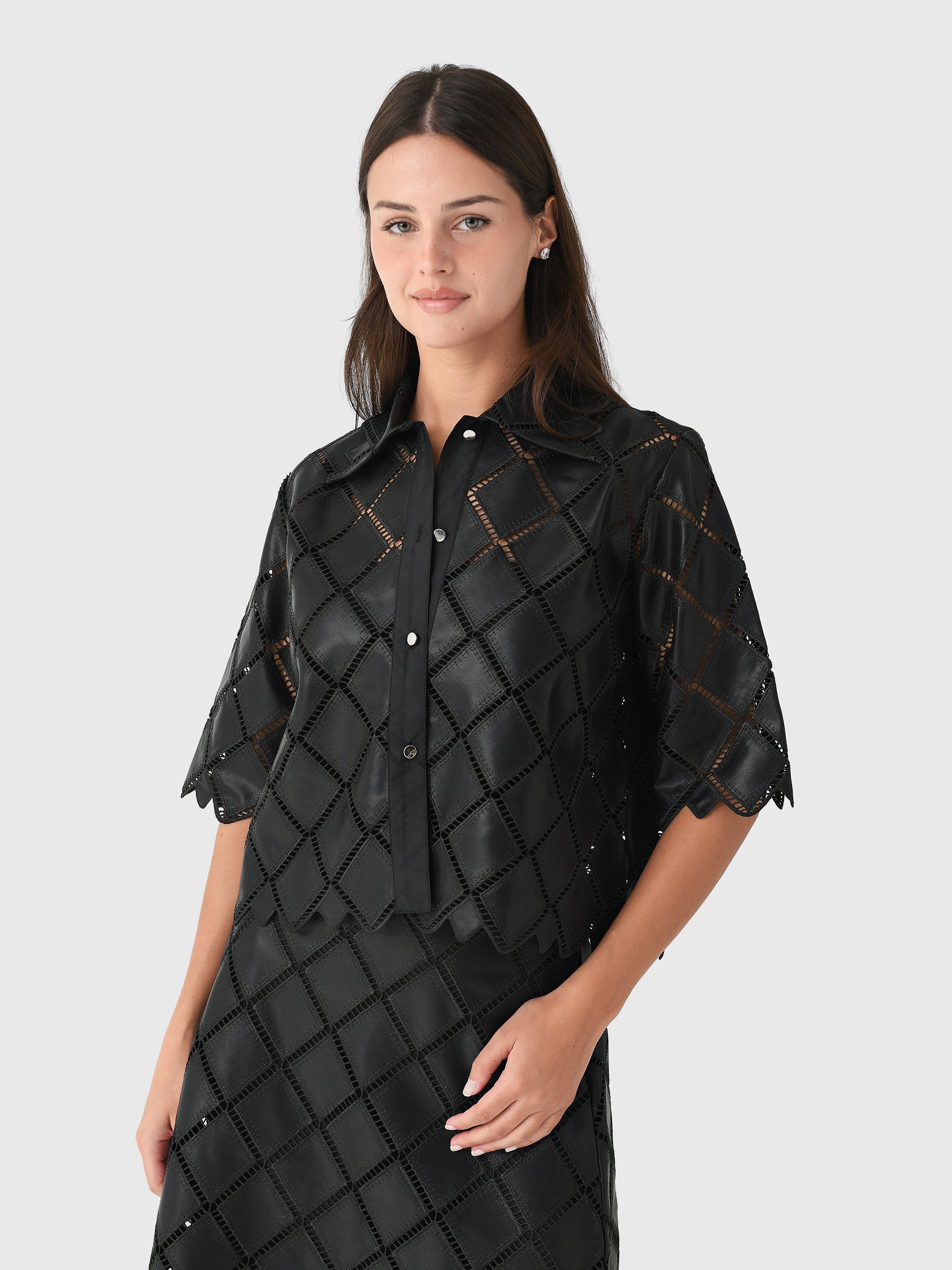 Lovebirds Women's Lozenge Shirt - Saint Bernard