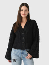 Mr. Mittens Women's Braids Mini Cardigan - Saint Bernard