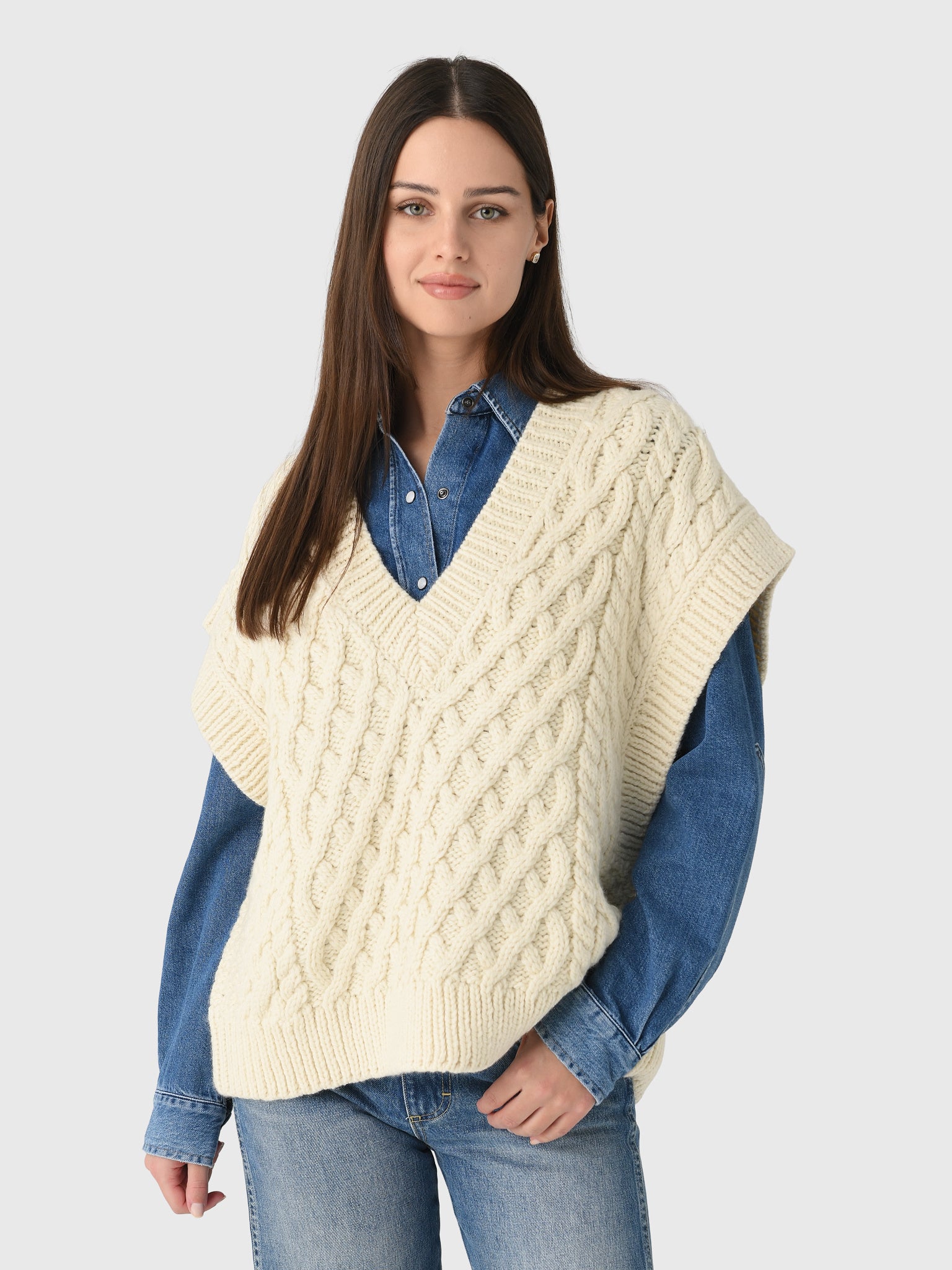 Mr. Mittens Women's Cross Hatch Maxi Vest