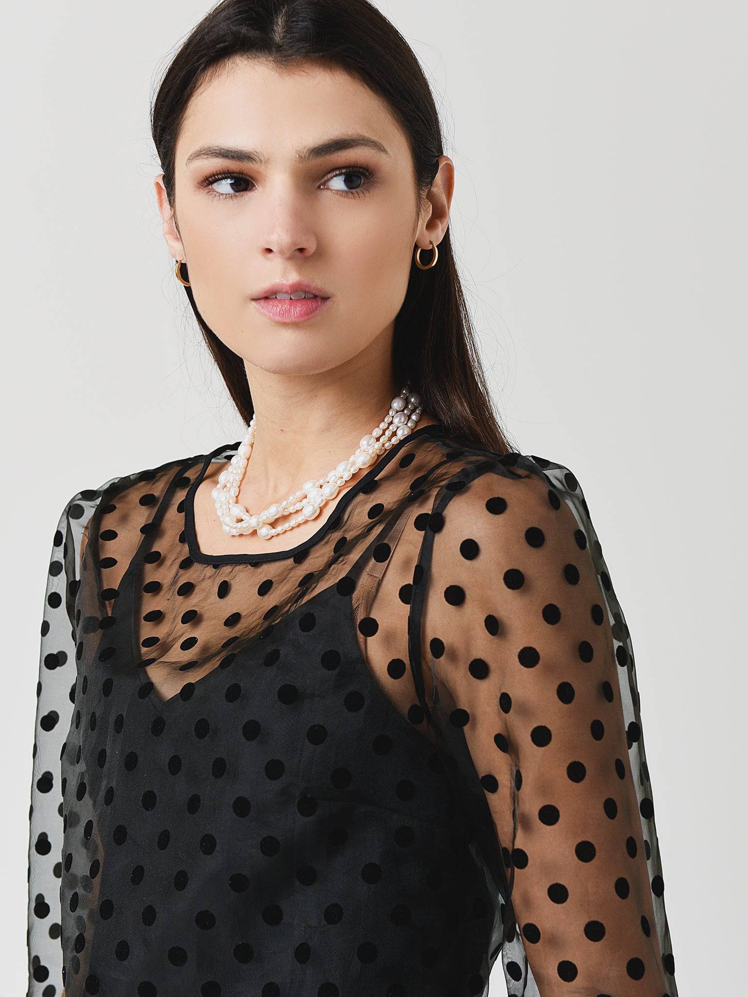 Lavender Brown Women's Sheer Layered Cami - Saint Bernard