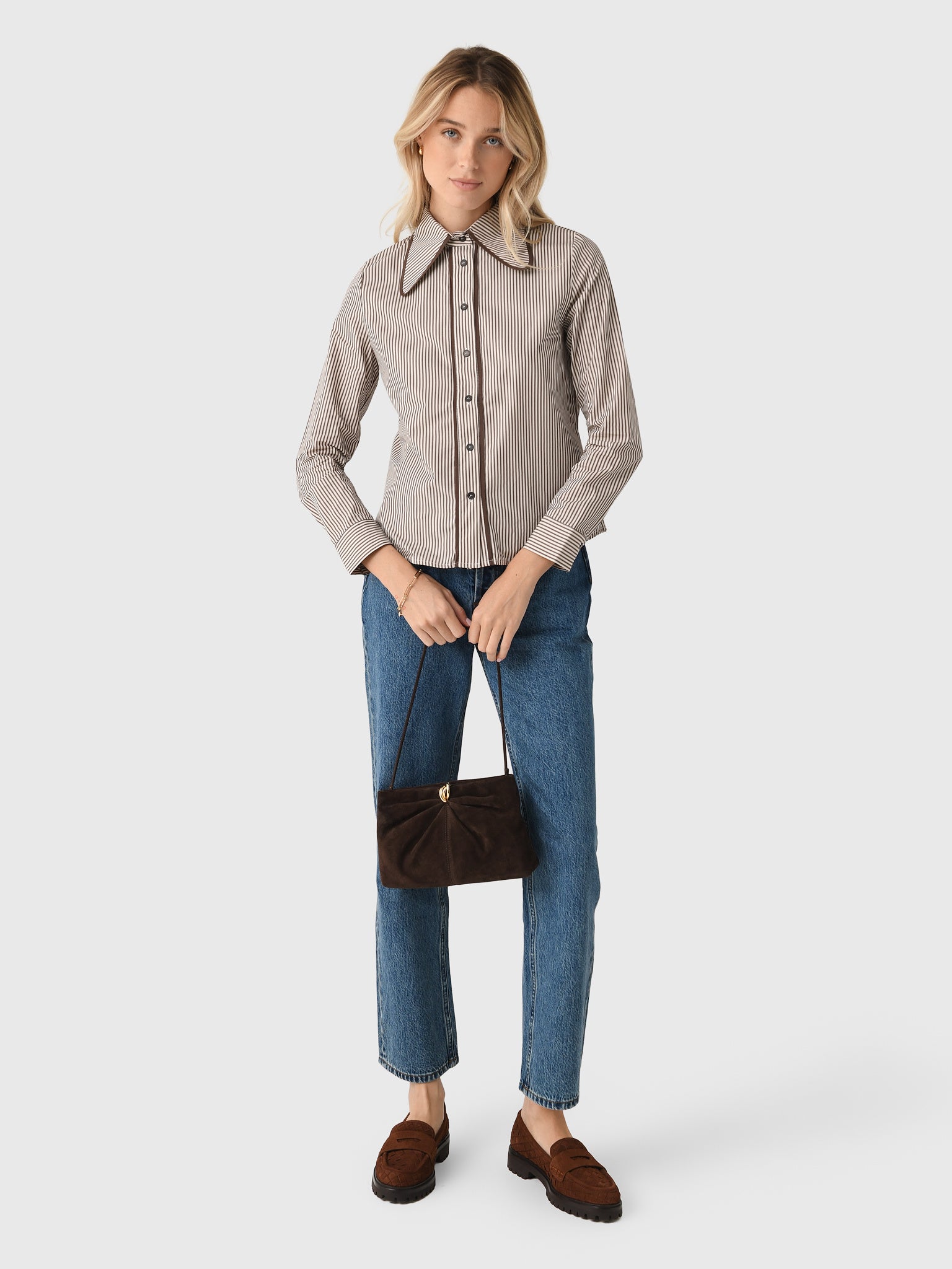 Ala ShirtxBROWNSTRIPE-alt1