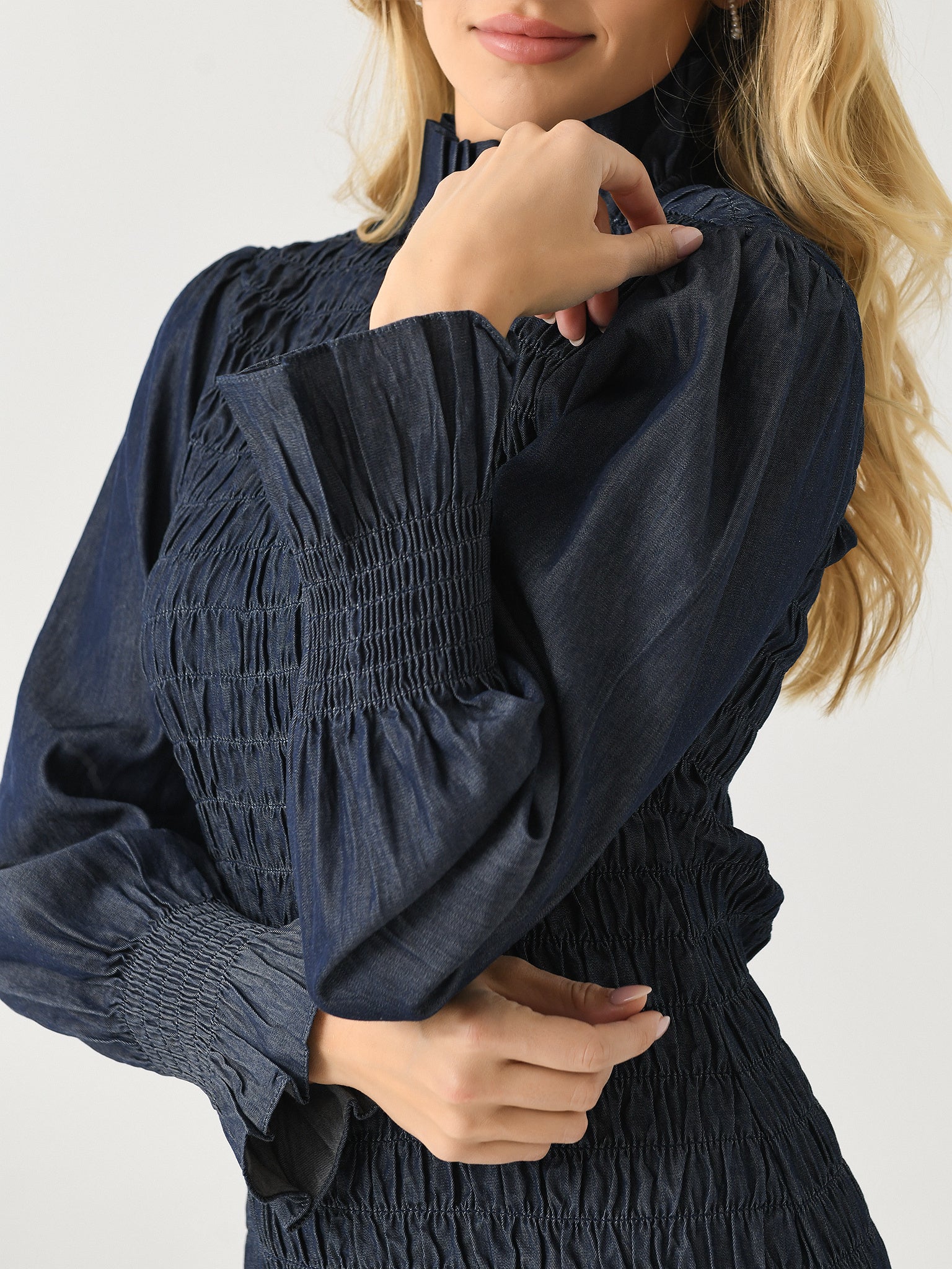 Aleria Long DressxDENIM-alt3