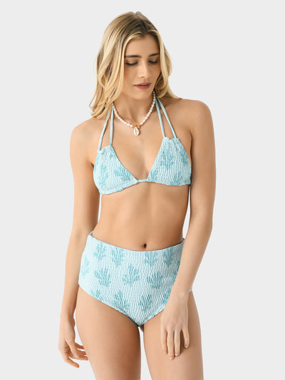 Citrine Women's Allie Smocked Bikini Top - Saint Bernard
