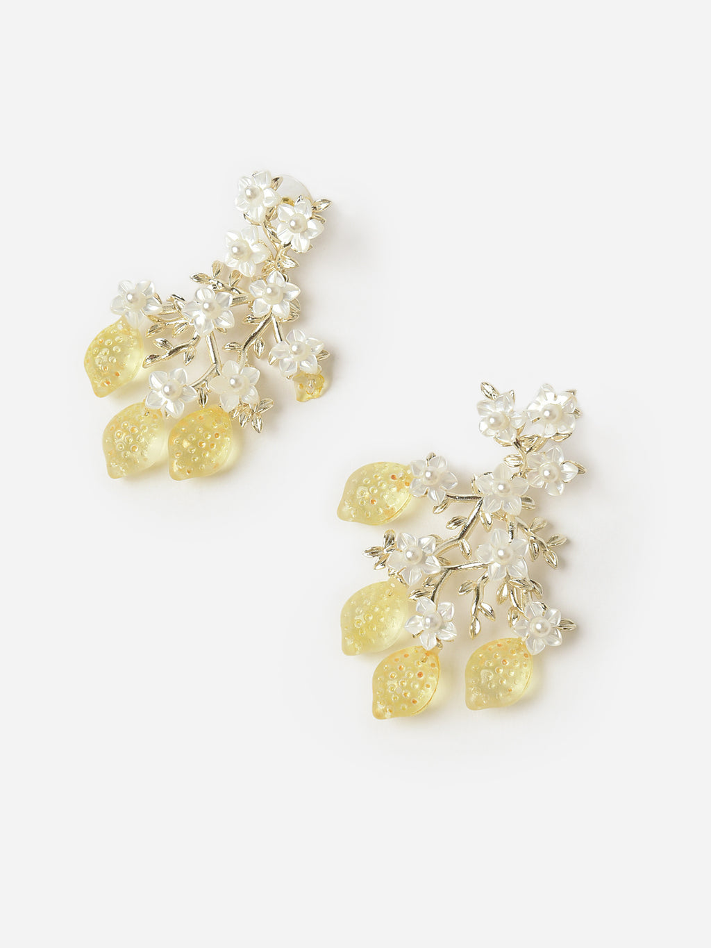 Nicola Bathie Women's Amalfi Lemon Vine Earrings - Saint Bernard