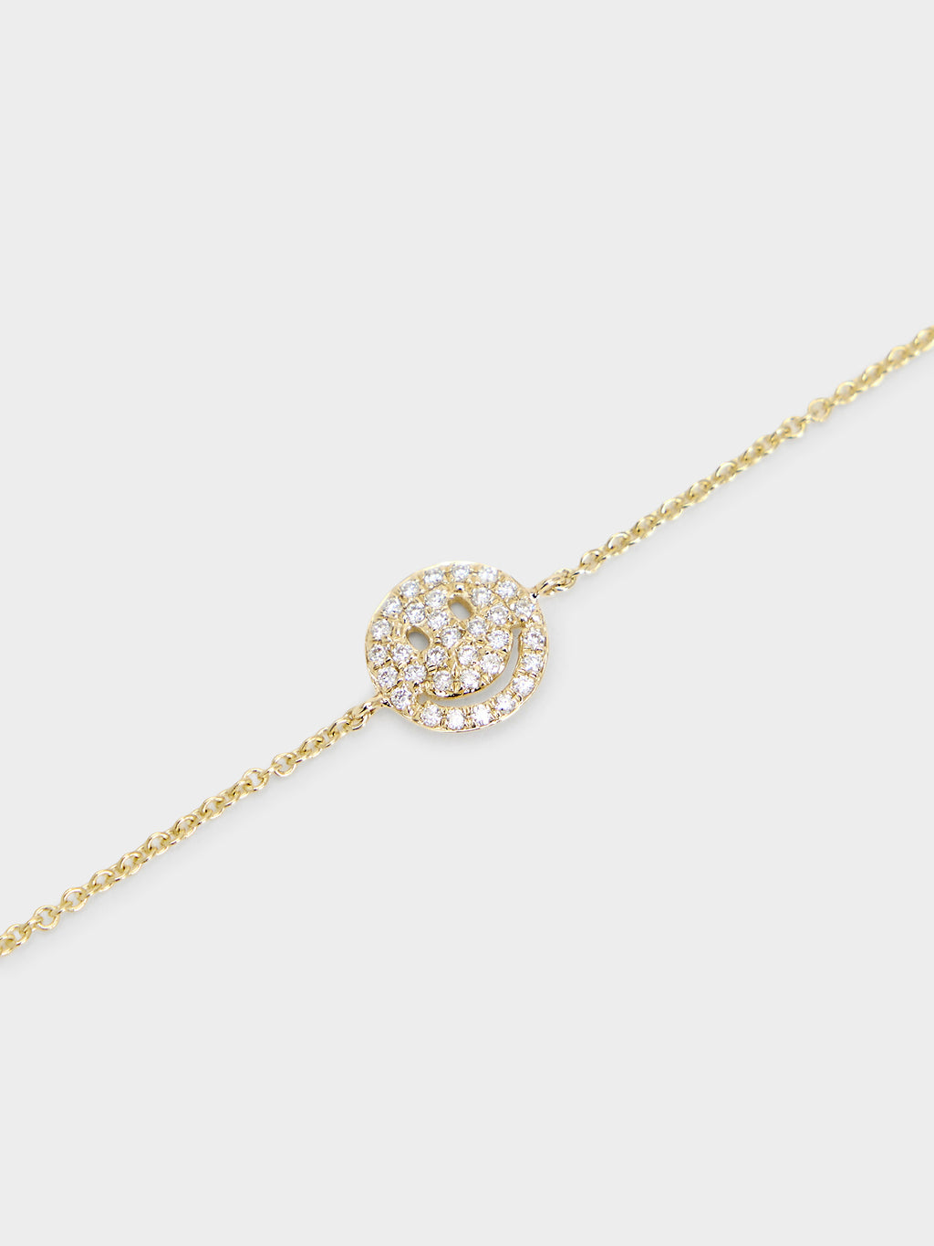 Sydney Evan Pavé Happy Face Bracelet - Saint Bernard
