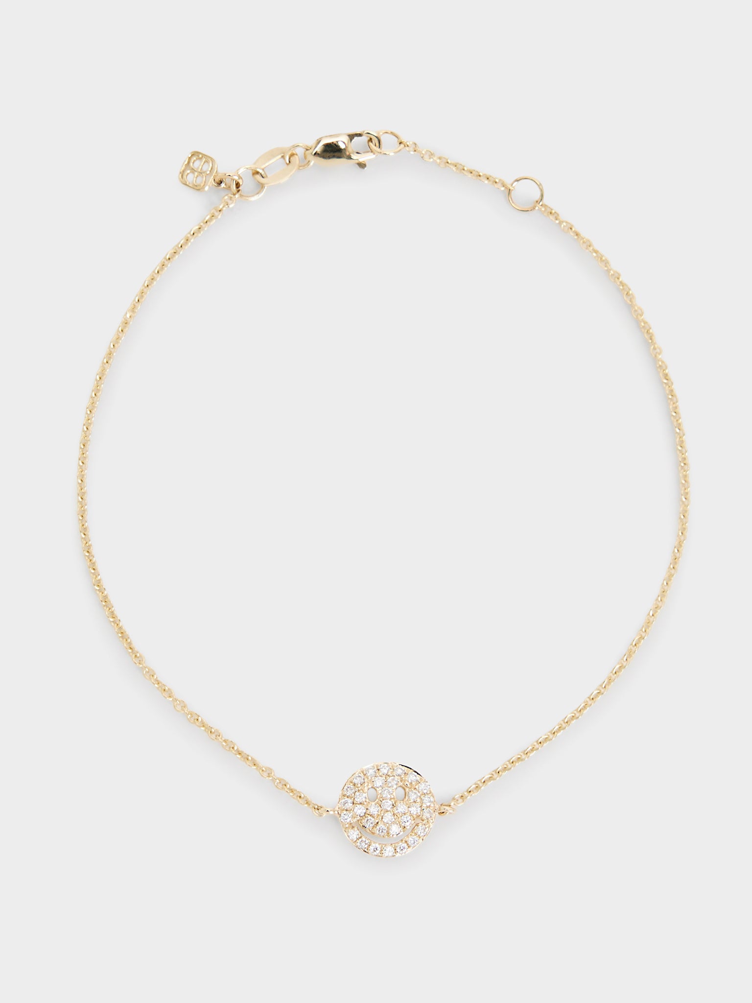 Sydney Evan Pavé Happy Face Bracelet - Saint Bernard