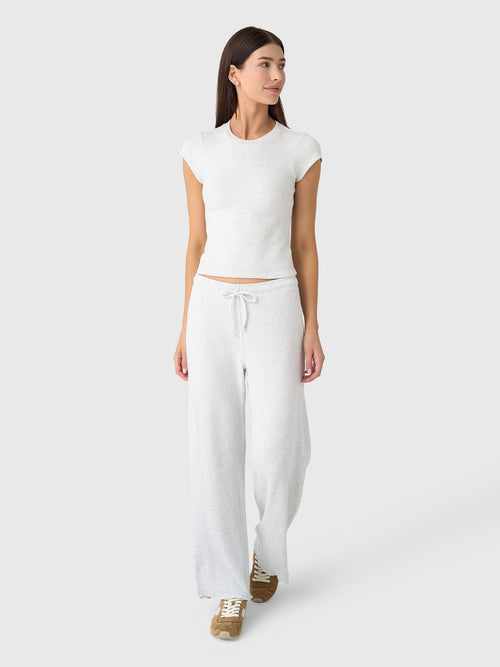 Perfect White Tee Women's Maddie Waffle Knit Drawstring Pant