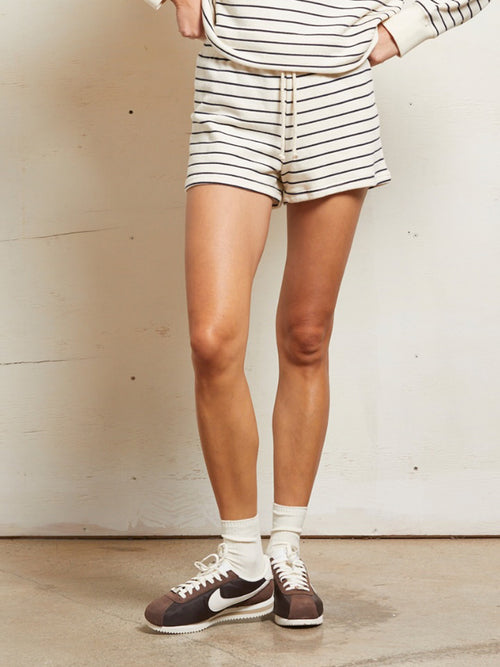 Perfect White Tee Women's Layla Stripe Sweatshort