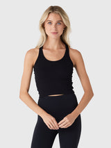 Splits59 Women's Ashby Rib Crop Tank - Saint Bernard