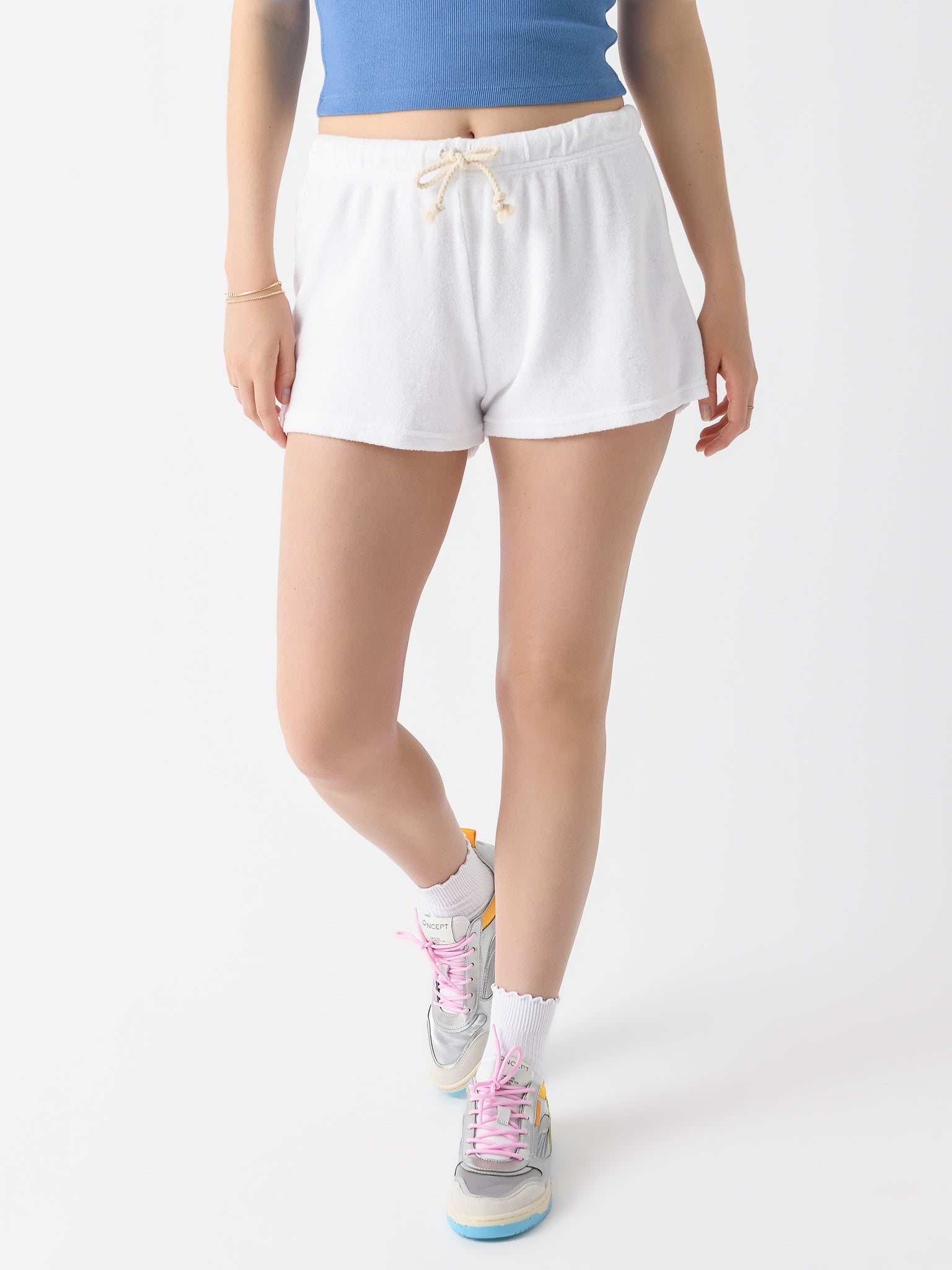 Perfect White Tee Women's Summer Terry Sweatshort - Saint Bernard