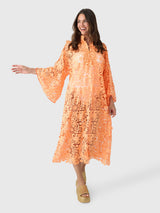 La Vie Women's Lace Maxi Caftan - Saint Bernard