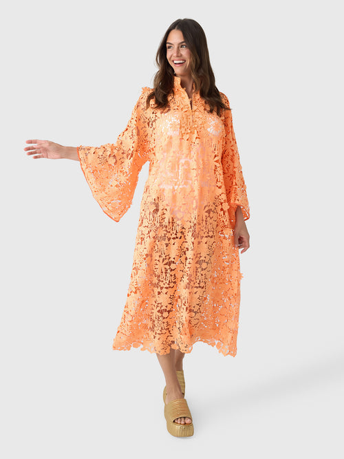 La Vie Women's Lace Maxi Caftan