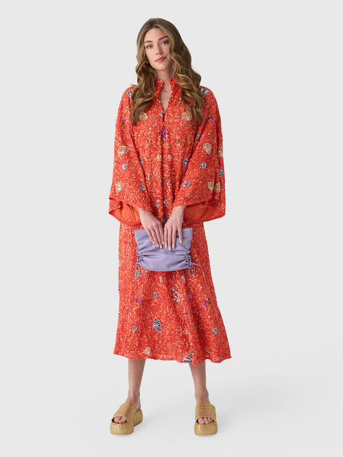 La Vie Women's Sequin Shell Maxi Caftan