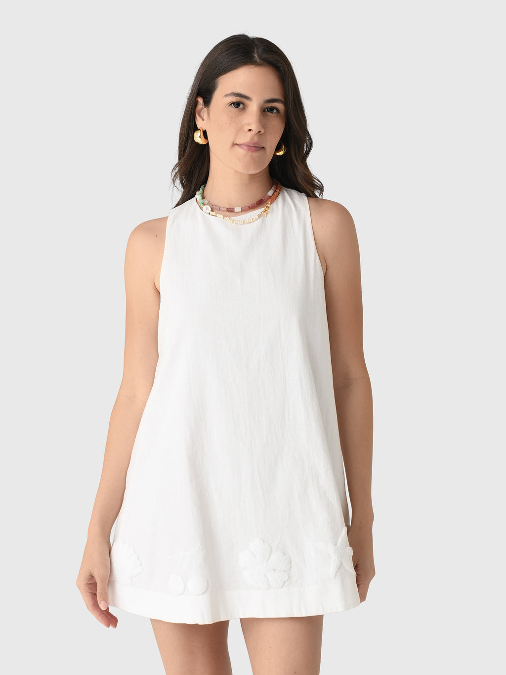 Cleonie Women's Ohana Linen Mini Dress - Saint Bernard