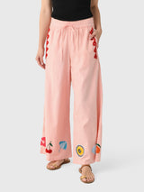 Cleonie Women's Papaya Linen Pant - Saint Bernard