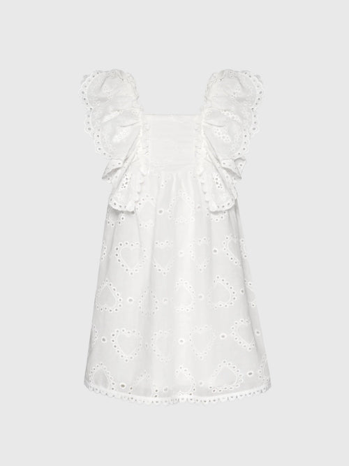 Baby Sara Girls' Empire Ruffle Eyelet Dress