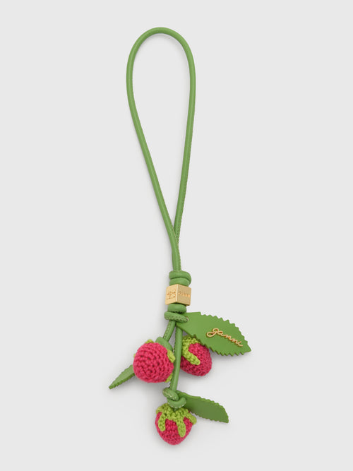 GANNI Raspberry Bag Charm