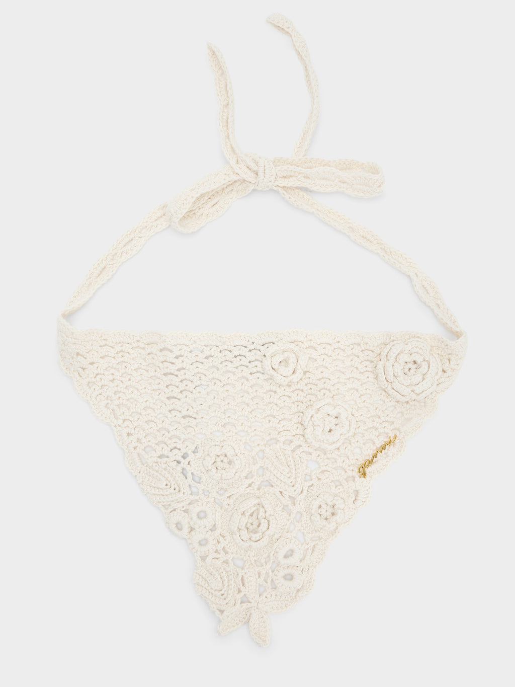 GANNI Crochet Headscarf - Saint Bernard