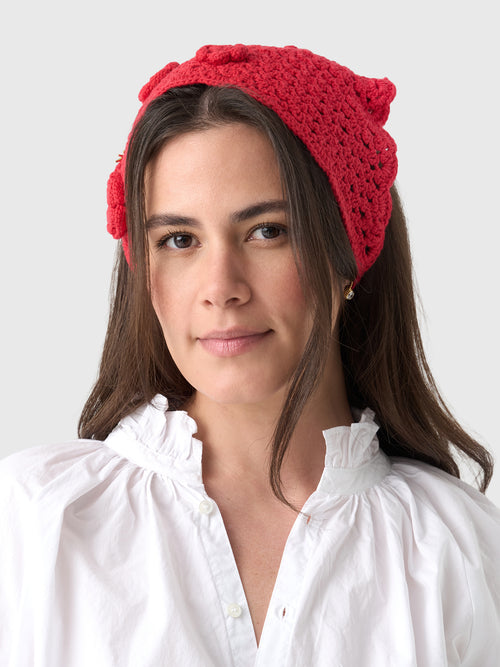 GANNI Crochet Headscarf - Saint Bernard
