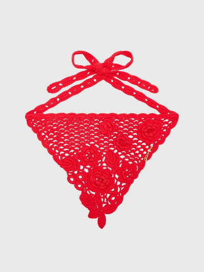 GANNI Crochet Headscarf - Saint Bernard