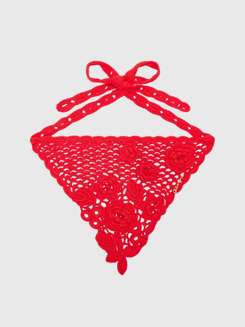 GANNI Crochet Headscarf - Saint Bernard
